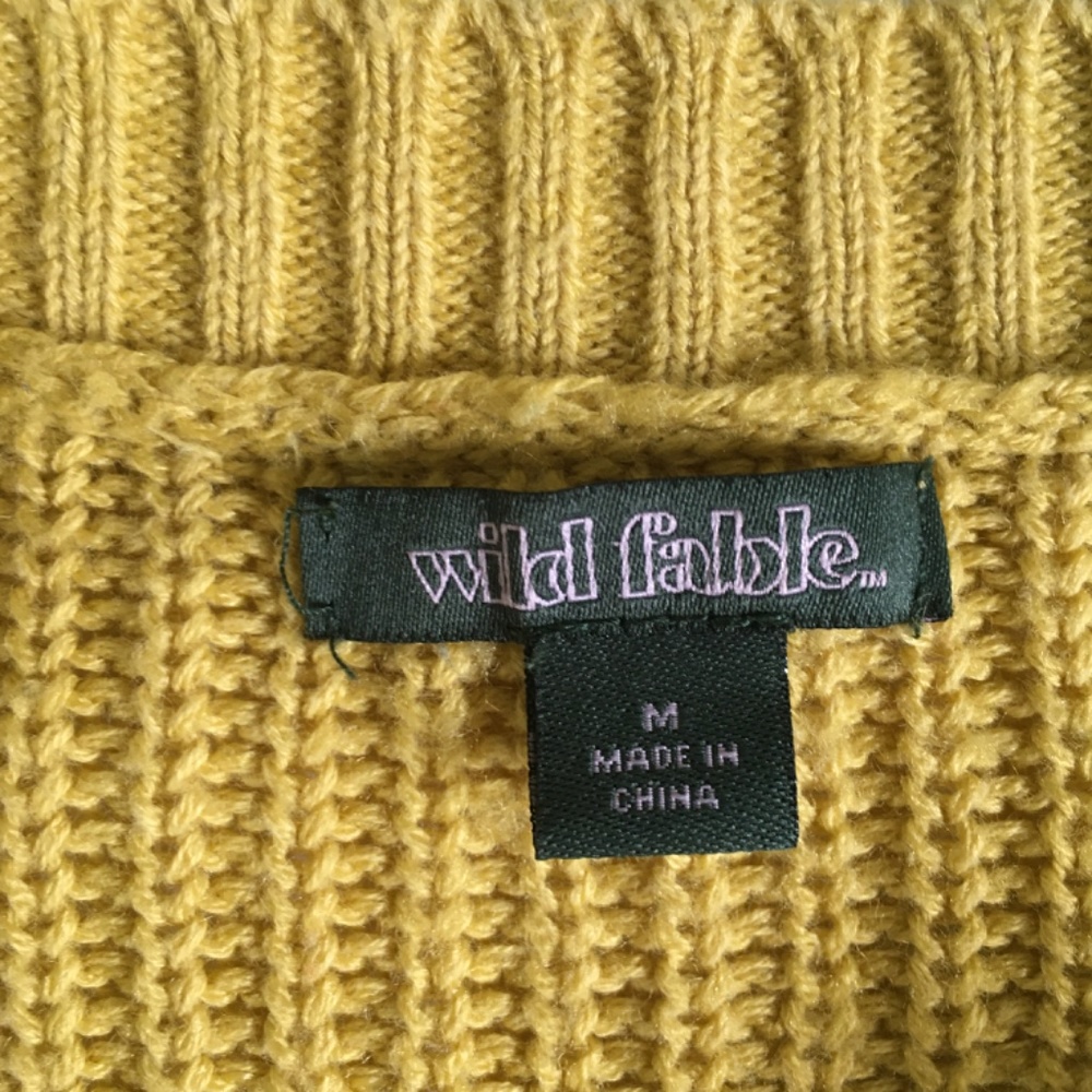 Wild Fable cotton blend cropped sweater. Size M. - Picture 3 of 9
